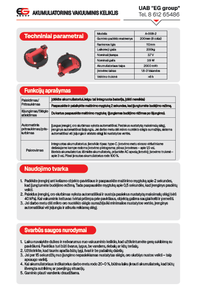 Akumuliatorinis vakuuminis keliklis galerija 3